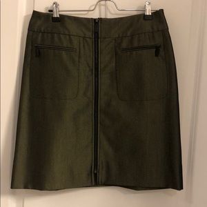 Zip Up Front Skirt
